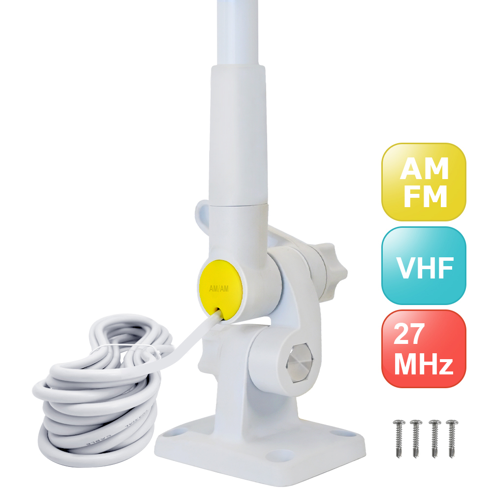 玻璃纖維松開 VHF UHF AM FM 天線 Marine Omni 360 天線 hf/vhf/uhf 多頻段天線